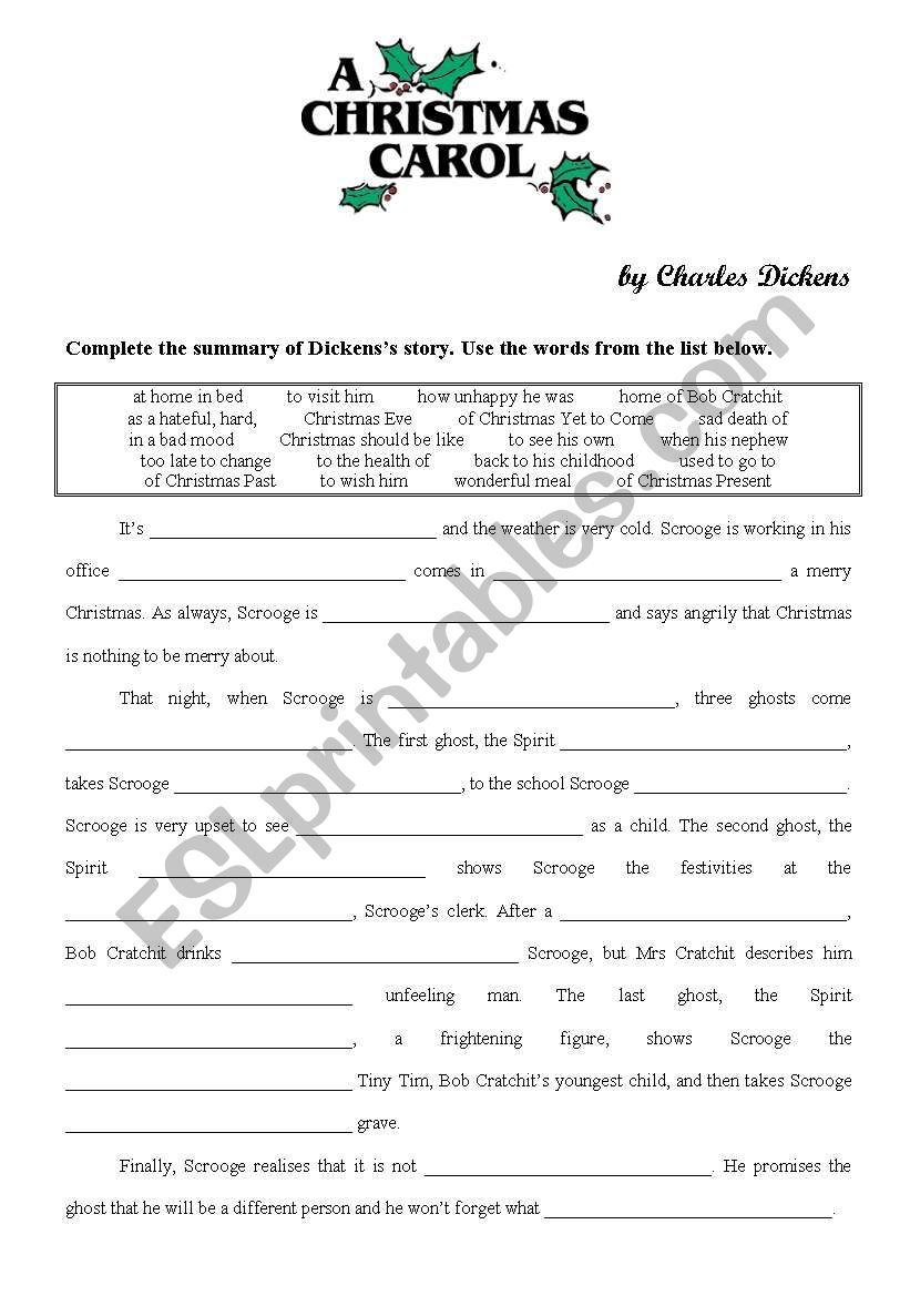 a christmas carol esl worksheetyppos59 a christmas carol worksheets free A Christmas Carol - Esl Worksheetyppos59 | A Christmas Carol Worksheets Free