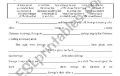 Free Printable a Christmas Carol Worksheets