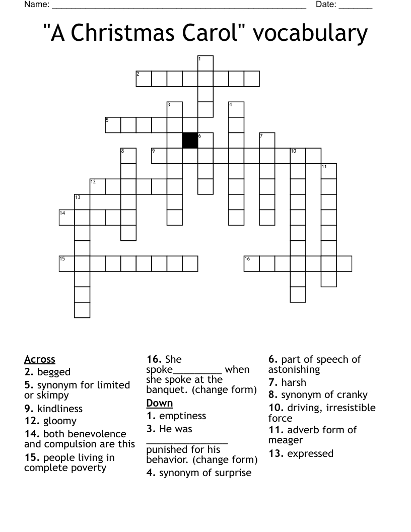 a christmas carol vocabulary crossword wordmint a christmas carol vocabulary worksheets answers A Christmas Carol" Vocabulary Crossword - Wordmint | A Christmas Carol Vocabulary Worksheets Answers