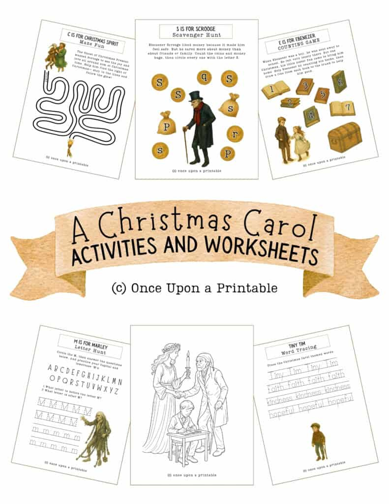 A Christmas Carol Worksheets (Free Printables) - Once Upon A Printable | A Christmas Carol Literary Devices Worksheets