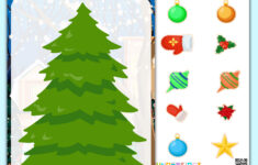 Activity Sheet «Decorating The Christmas Tree» - Printable Pdf To | Decorate Christmas Tree Worksheets