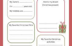 All About Me This Christmas Worksheets - All About My Christmas | All About Me Christmas Worksheets