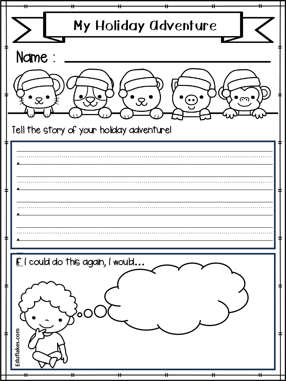 all about my holiday kindergarten creative writing free pdf what christmas means to me worksheets All About My Holiday - Kindergarten Creative Writing - Free Pdf | What Christmas Means To Me Worksheets