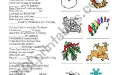 All I Want For Christmas Is You - Esl Worksheetcelineclark | All I Want For Christmas Is You Worksheets
