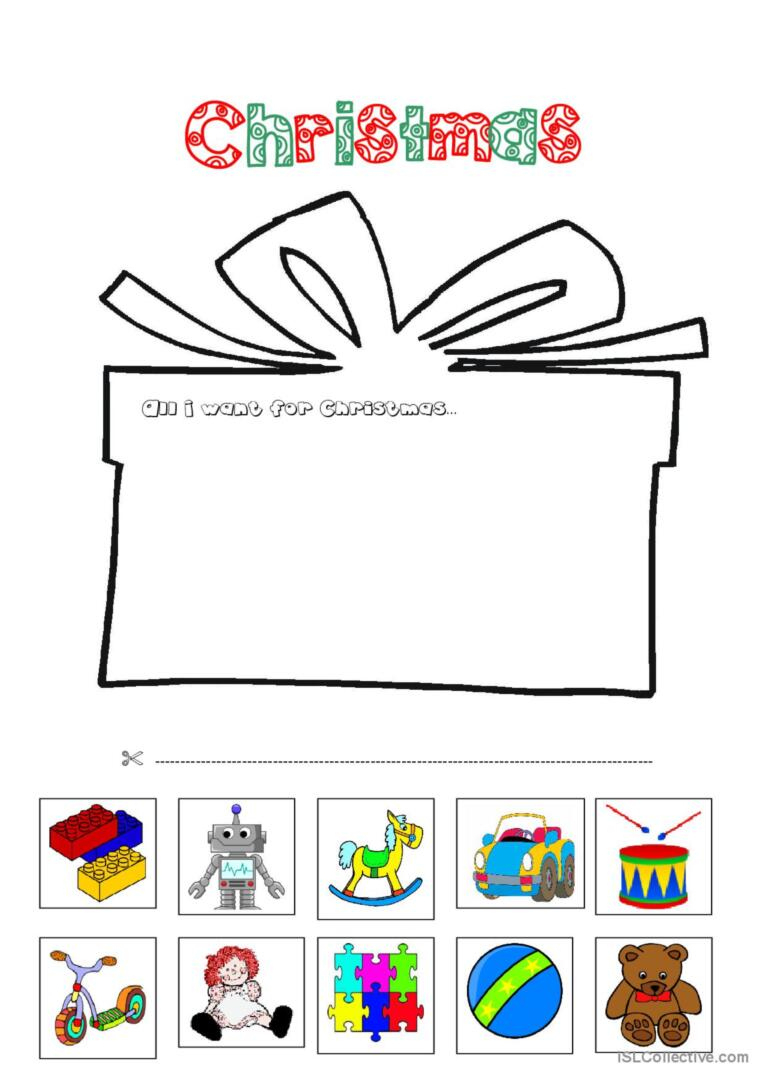 All I Want For Christmas Warmer, Fil…: English Esl Worksheets Pdf | What Do You Want For Christmas Worksheets
