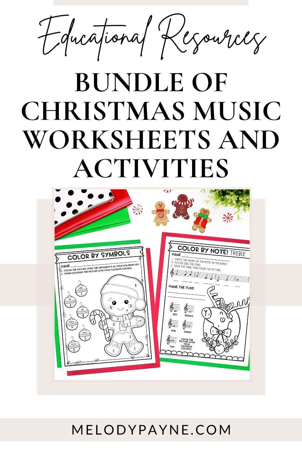 Bundle Of 4 Awesome Christmas Music Worksheets And Activities | Christmas Music Worksheets Free