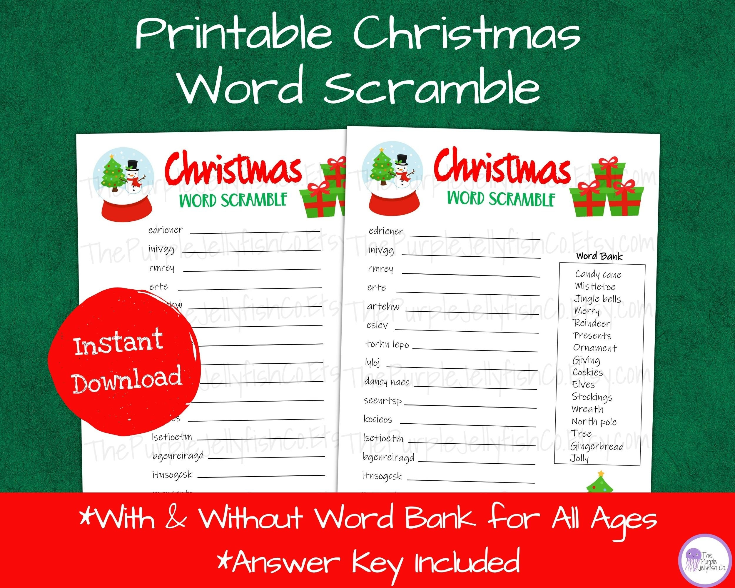buy christmas word scramble christmas activity for kids printable scrambled christmas super teacher worksheets Buy Christmas Word Scramble, Christmas Activity For Kids Printable | Scrambled Christmas Super Teacher Worksheets