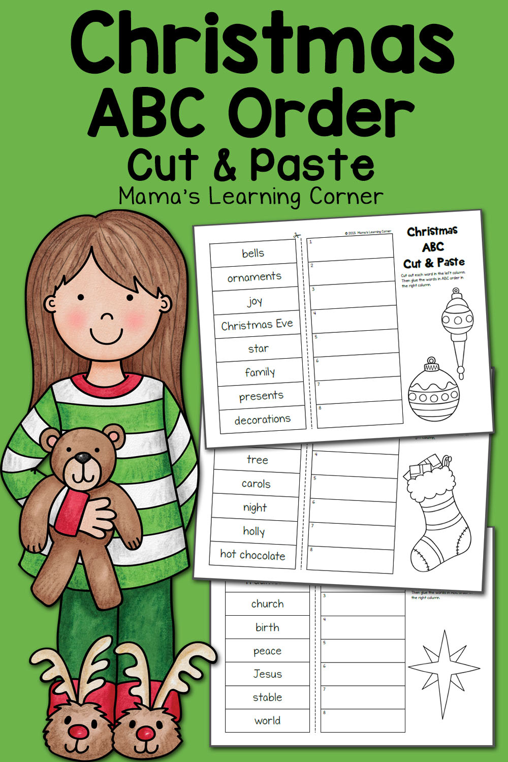christmas abc order worksheets cut and paste mamas learning corner christmas words alphabetical order worksheets Christmas Abc Order Worksheets: Cut And Paste! - Mamas Learning Corner | Christmas Words Alphabetical Order Worksheets