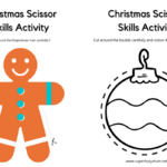 Christmas Activities To Help Boost Scissor Skills For Children | Cutting Practice Worksheets Christmas