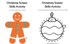 Christmas Activities To Help Boost Scissor Skills For Children | Cutting Practice Worksheets Christmas