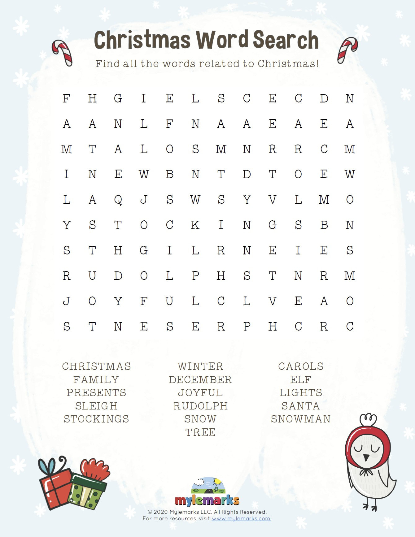 Christmas Activity Pack | Christmas Mental Health Worksheets