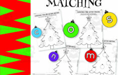 Christmas Letter Matching Worksheets Christmas Letter Matching Worksheets