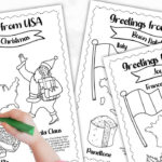 Christmas Around The World Book [Bonus Coloring Pages | Free Printable Christmas Around The World Worksheets