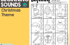 Christmas Beginning Sounds Worksheets