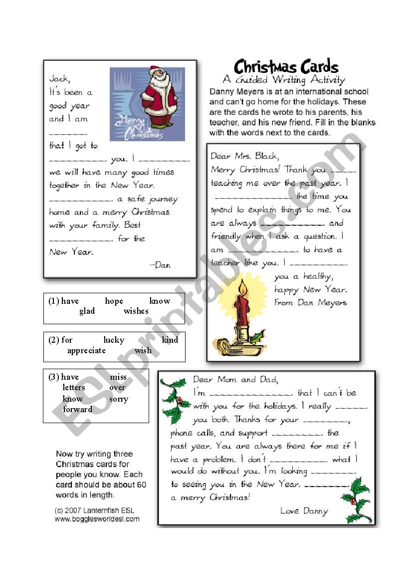 christmas card cloze esl worksheetiris1212 christmas cloze worksheets answers Christmas Card Cloze - Esl Worksheetiris1212 | Christmas Cloze Worksheets Answers