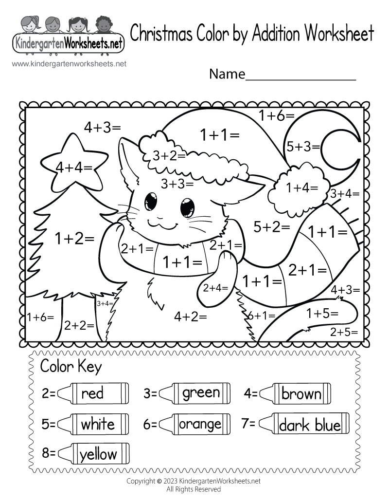 Christmas Coloraddition Worksheet - Free Printable, Digital, &amp;amp; Pdf | Christmas Color By Number Addition Worksheets