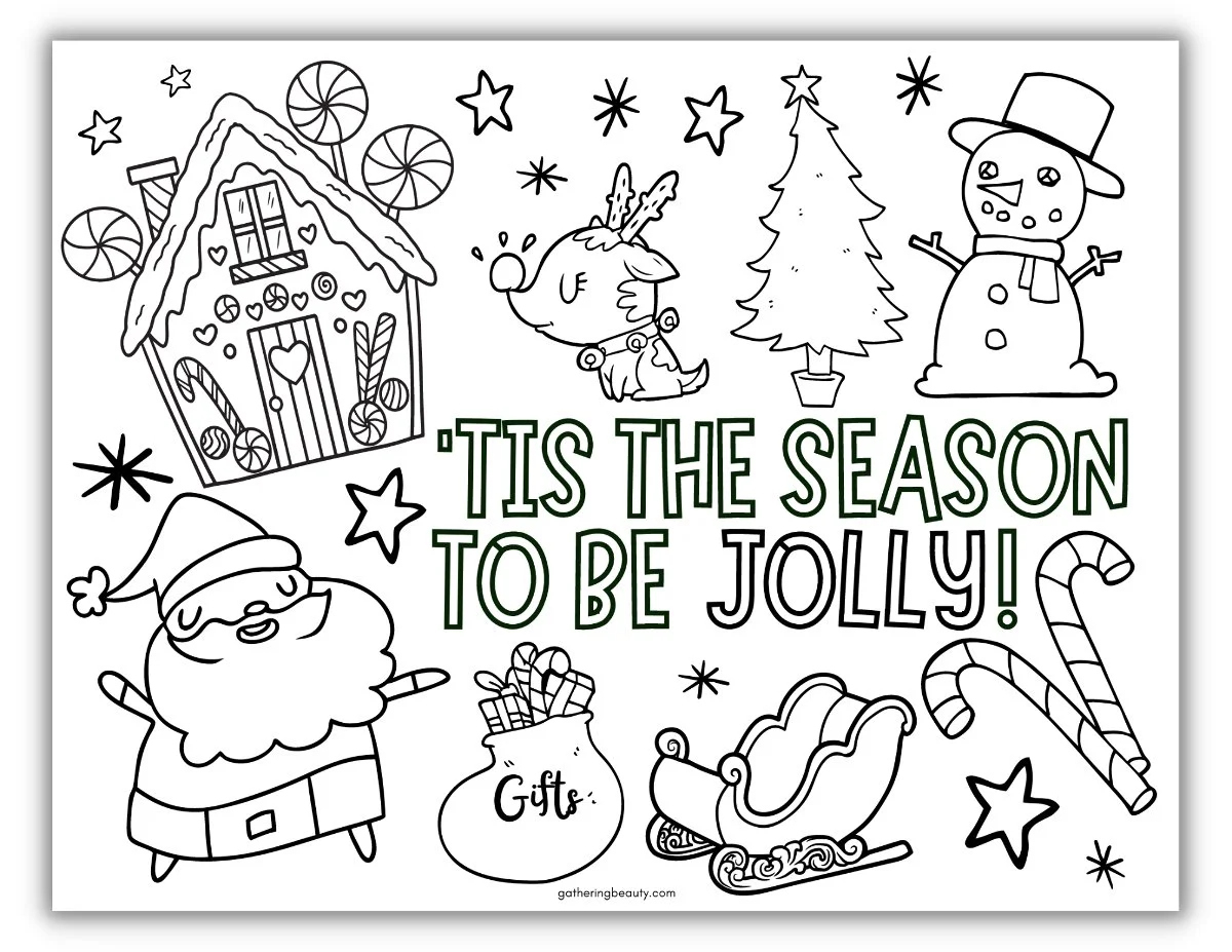 Christmas Coloring Activities For Kids - Free Printable | Christmas Coloring Worksheets