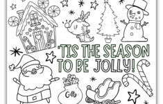 Christmas Coloring Activities For Kids - Free Printable | Kindergarten Christmas Coloring Worksheets