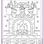 Christmas Colornumber Pages | Christmas Worksheets For 2nd Graders