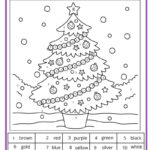 Christmas Colornumber Pages | Math Coloring Christmas Worksheets