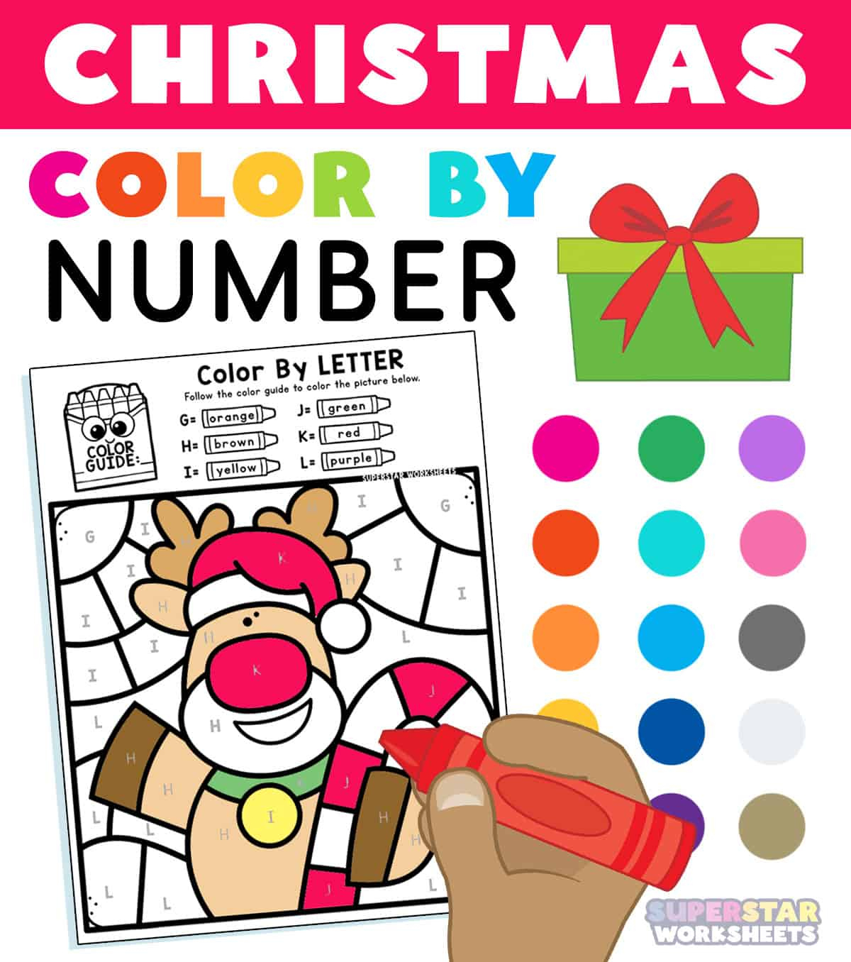 Christmas Colornumber - Superstar Worksheets | Free Christmas Color by Number Multiplication Worksheets