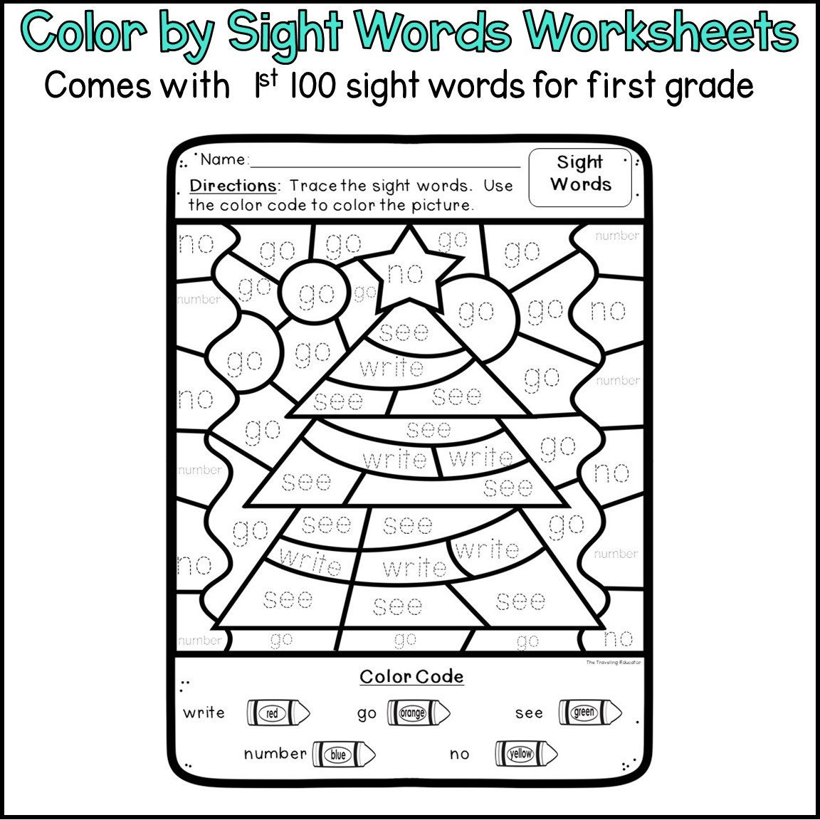 christmas colorsight words for first grade christmas christmas color by word worksheets Christmas Colorsight Words For First Grade - Christmas | Christmas Color By Word Worksheets