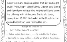 Christmas Comprehension Worksheets Fill In The Blanks Worksheets | 3rd Grade Christmas Reading Comprehension Worksheets