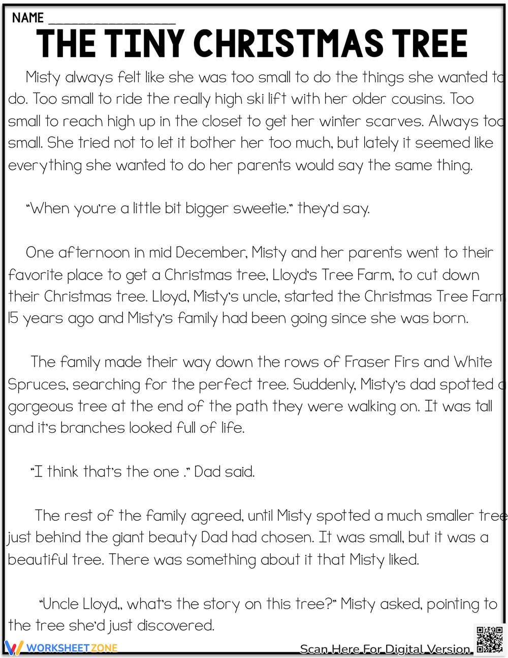 Christmas Comprehension Worksheets Fill In The Blanks Worksheets | Free Christmas Reading Comprehension Worksheets