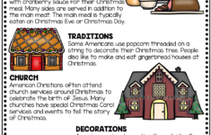 Christmas Day Reading Comprehension Worksheets
