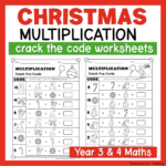 Christmas Crack The Code: Multiplication Worksheets | Resources | Christmas Math Multiplication Worksheets