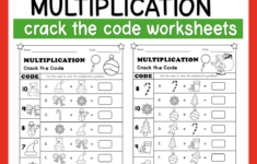 Christmas Crack The Code: Multiplication Worksheets | Resources | Christmas Math Multiplication Worksheets