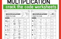 Christmas Crack The Code: Multiplication Worksheets | Resources | Crack The Code Christmas Worksheets