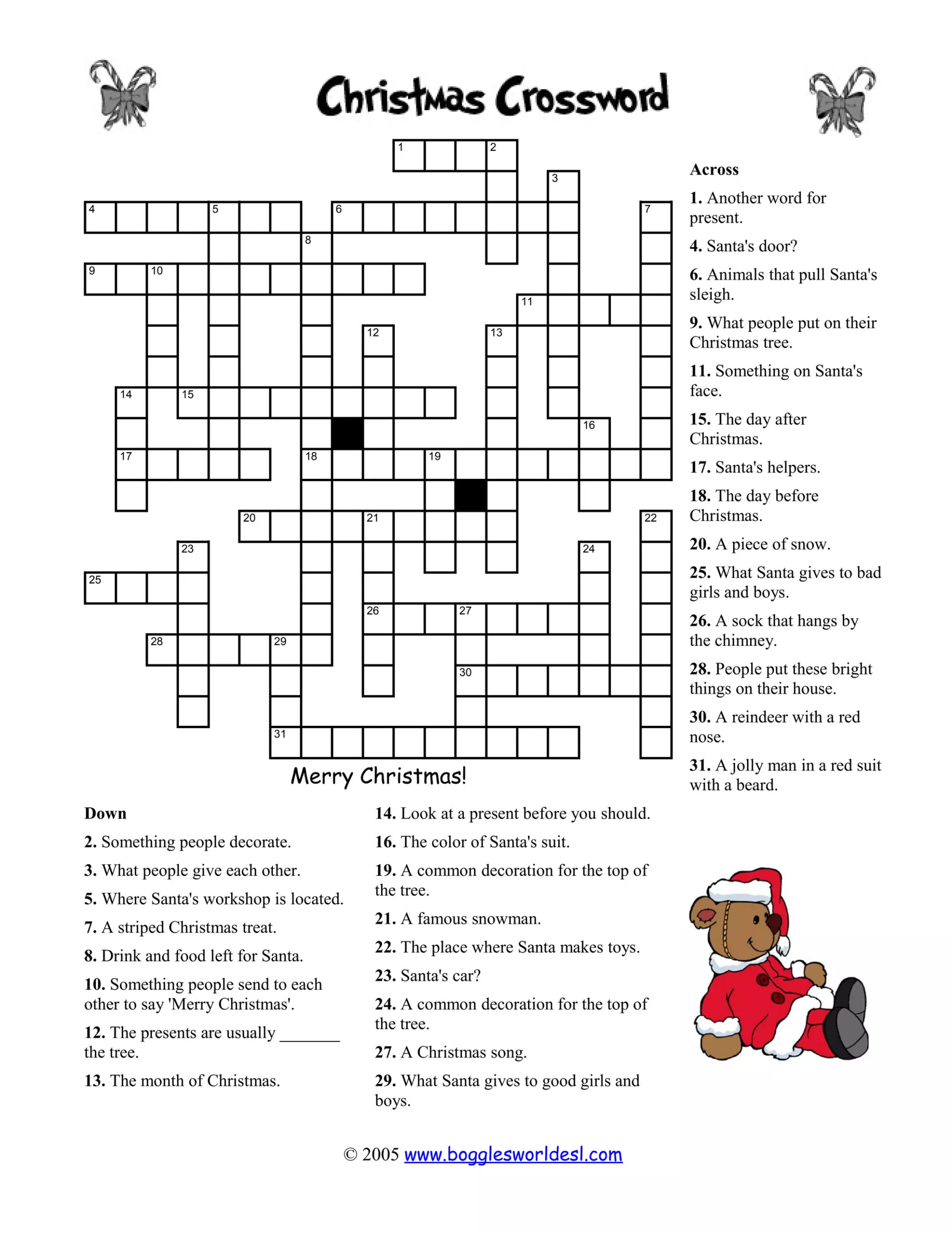 christmas crossword not too easy doc christmas crossword puzzle worksheets answer key scaled Christmas Crossword (Not Too Easy) | Doc | Christmas Crossword Puzzle Worksheets Answer Key