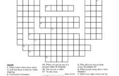 Christmas Crossword Puzzle - Wordmint | Christmas Crossword Puzzle Worksheets