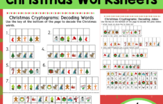 Christmas Cryptogram And Decoding Worksheets | Madeteachers | Free Printable Christmas Cryptogram Worksheets