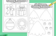 Free Christmas Cutting Worksheets Free Christmas Cutting Worksheets