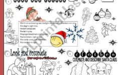 Esl Christmas Worksheets Esl Christmas Worksheets