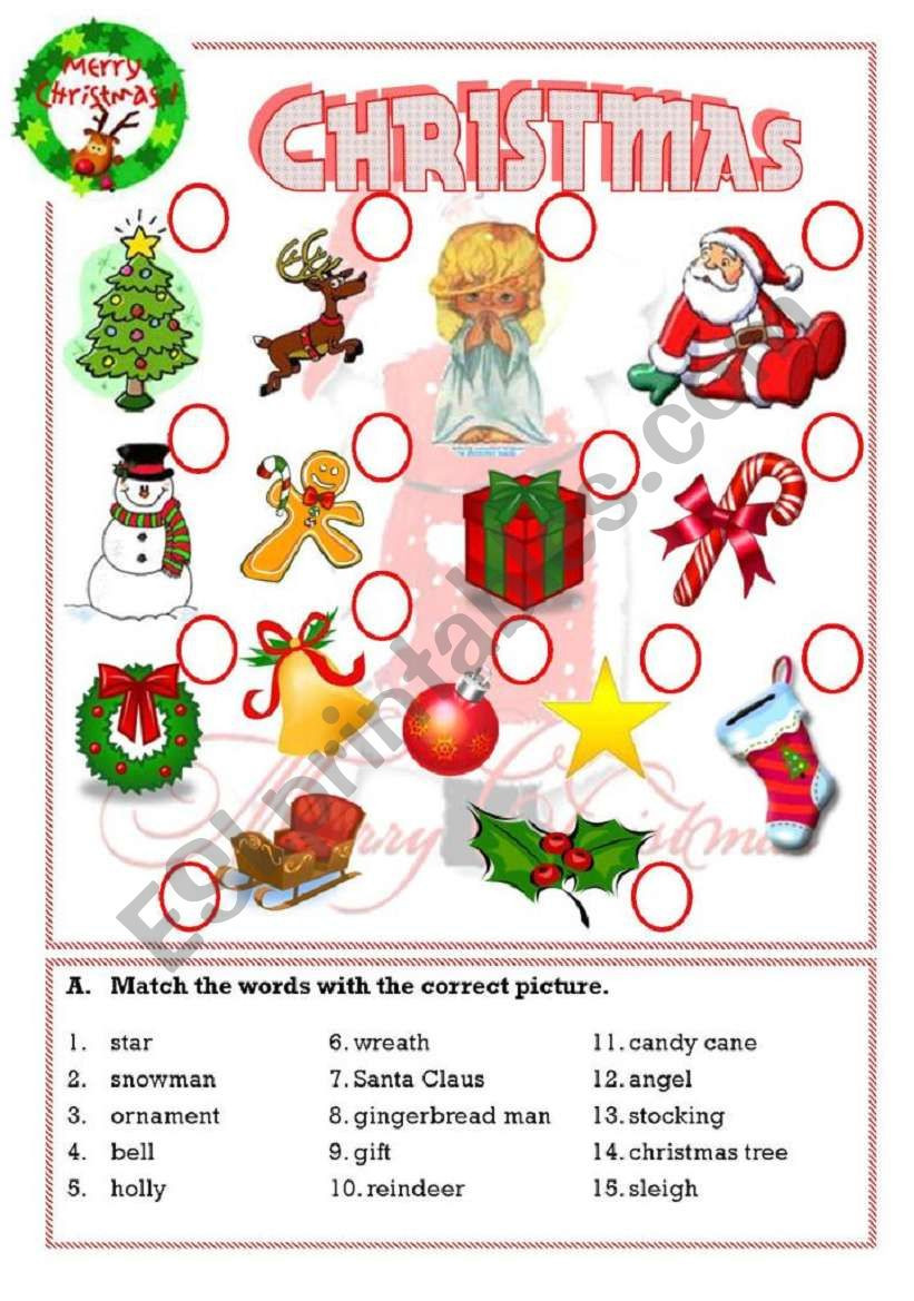 christmas esl worksheetisaserra esl christmas worksheets Christmas - Esl Worksheetisaserra | Esl Christmas Worksheets