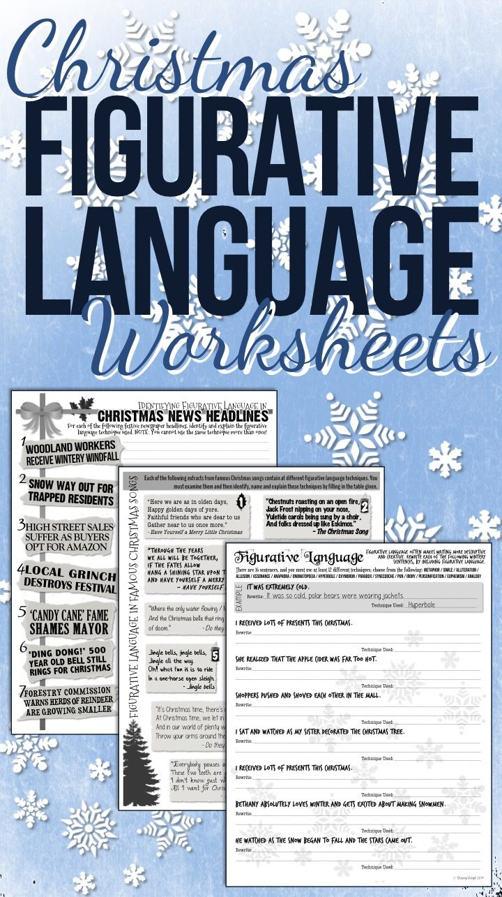 christmas figurative language worksheets christmas figurative language worksheets Christmas Figurative Language Worksheets | Christmas Figurative Language Worksheets