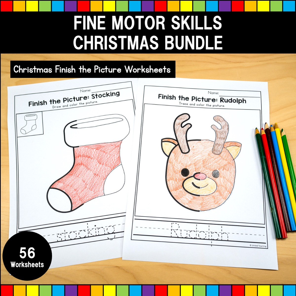 christmas fine motor skills bundle united teaching christmas fine motor skills worksheets Christmas Fine Motor Skills Bundle - United Teaching | Christmas Fine Motor Skills Worksheets