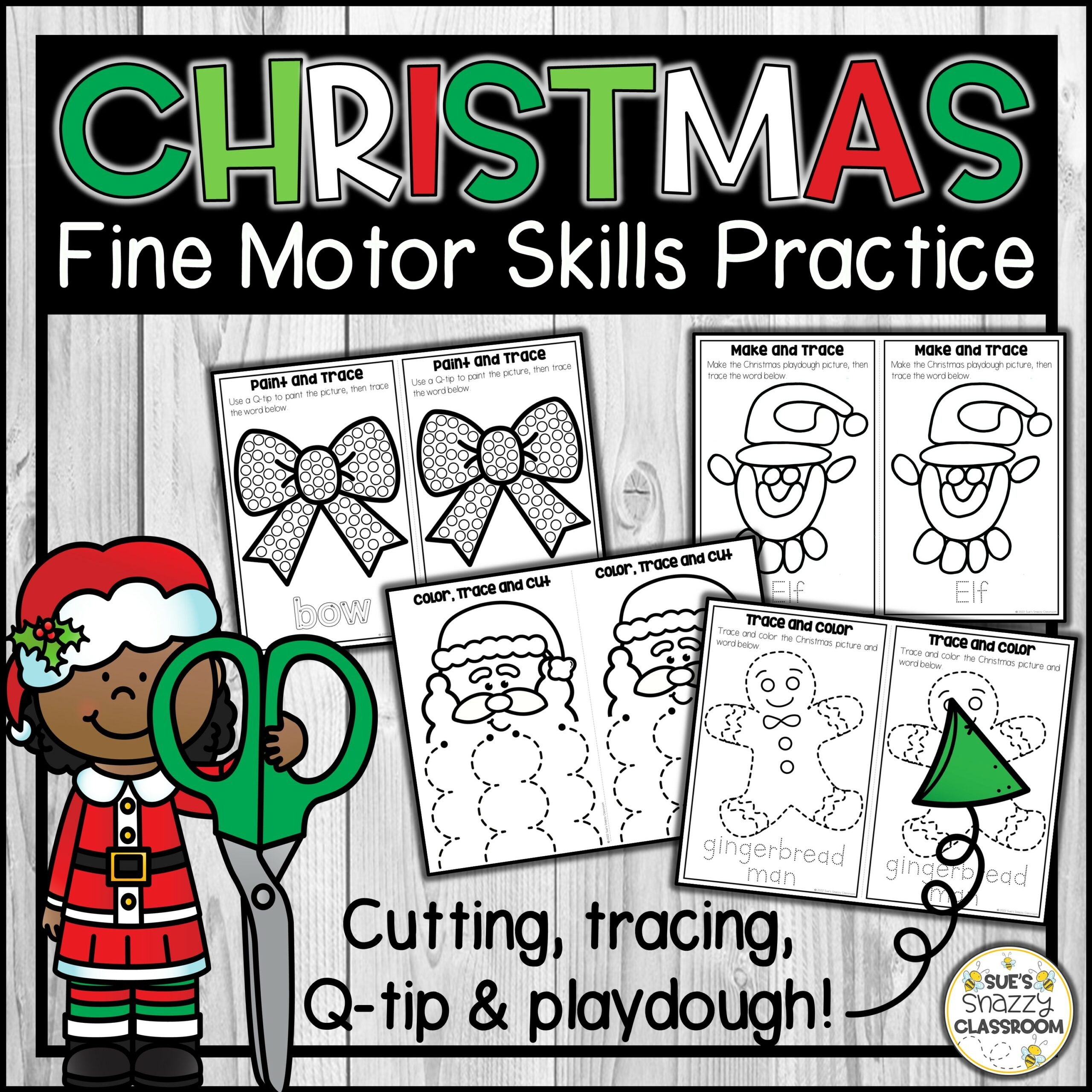 christmas fine motor skills practice activity cutting tracing christmas fine motor skills worksheets Christmas Fine Motor Skills Practice Activity | Cutting, Tracing | Christmas Fine Motor Skills Worksheets