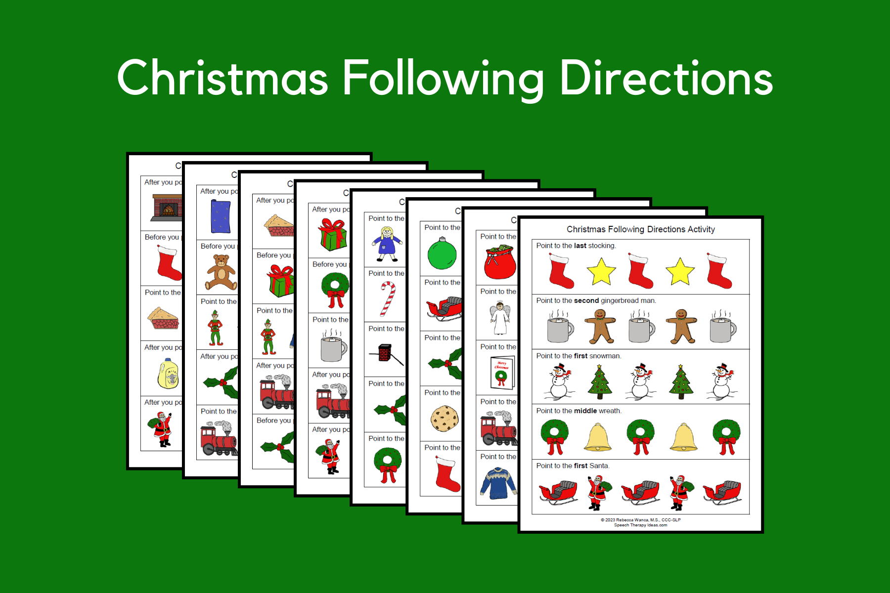 christmas following directions activity speech therapy ideas christmas following directions worksheets Christmas Following Directions Activity | Speech Therapy Ideas | Christmas Following Directions Worksheets
