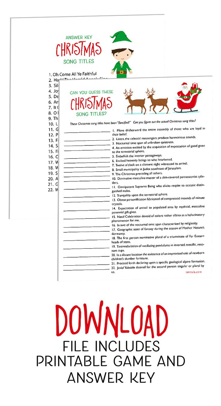 christmas games guess these christmas songs guess the christmas song worksheets answers Christmas Games: Guess These Christmas Songs! | Guess the Christmas Song Worksheets Answers