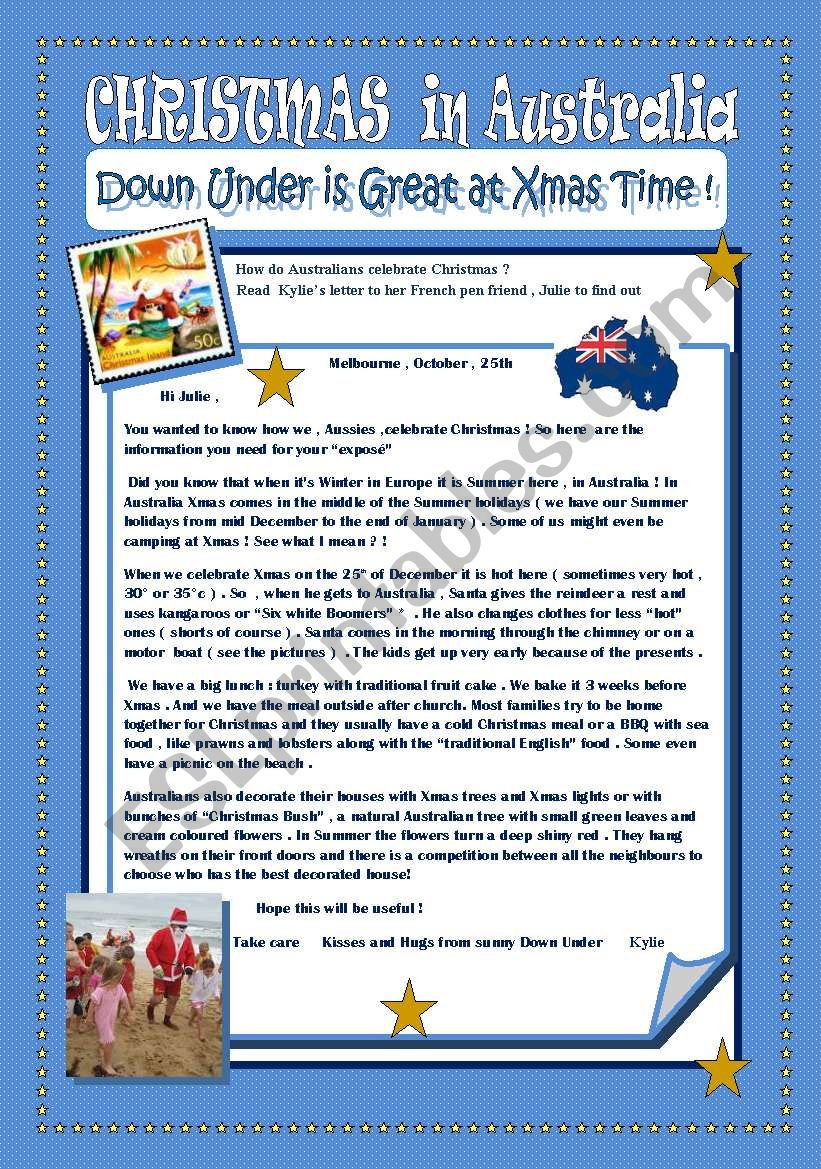 christmas in australia esl worksheetikebana christmas in australia worksheets Christmas In Australia - Esl Worksheetikebana | Christmas In Australia Worksheets