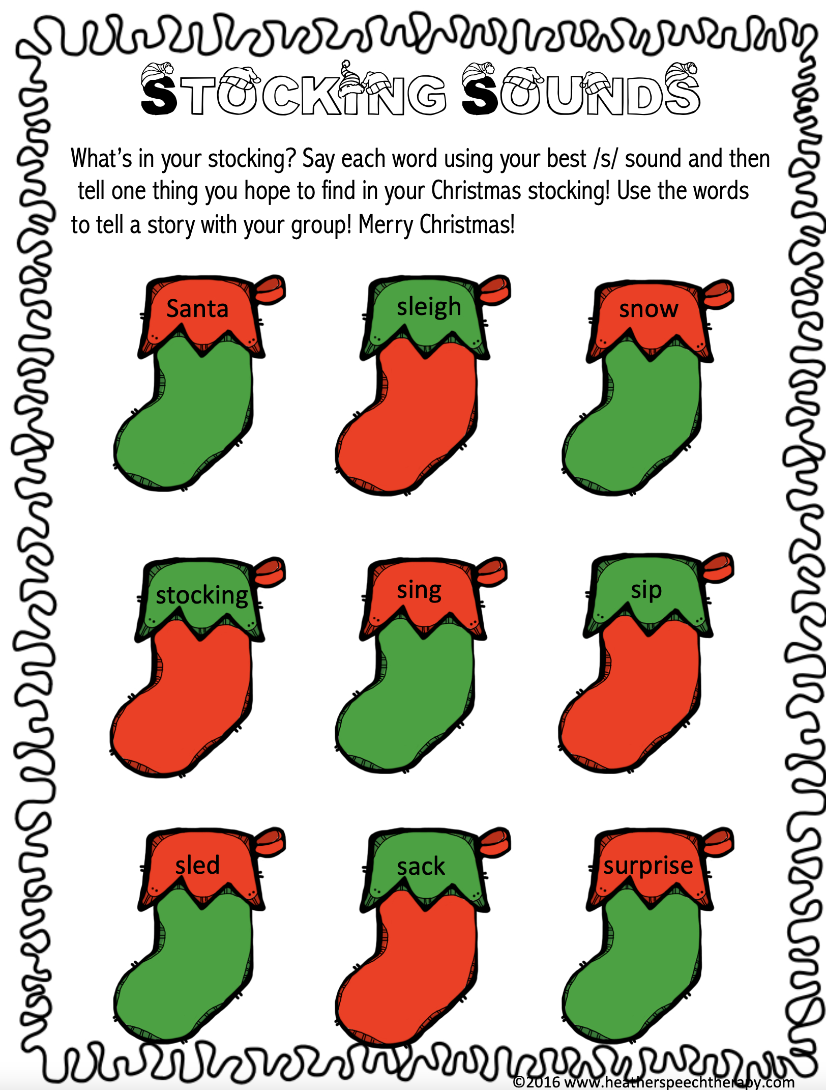 christmas language and articulation bundle christmas speech therapy worksheets 1 Christmas Language And Articulation Bundle | Christmas Speech Therapy Worksheets