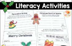 Christmas Literacy Activities: No-Prep Language Arts Worksheets | Language Arts Christmas Worksheets