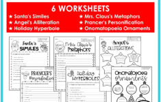 Christmas Figurative Language Worksheets Christmas Figurative Language Worksheets
