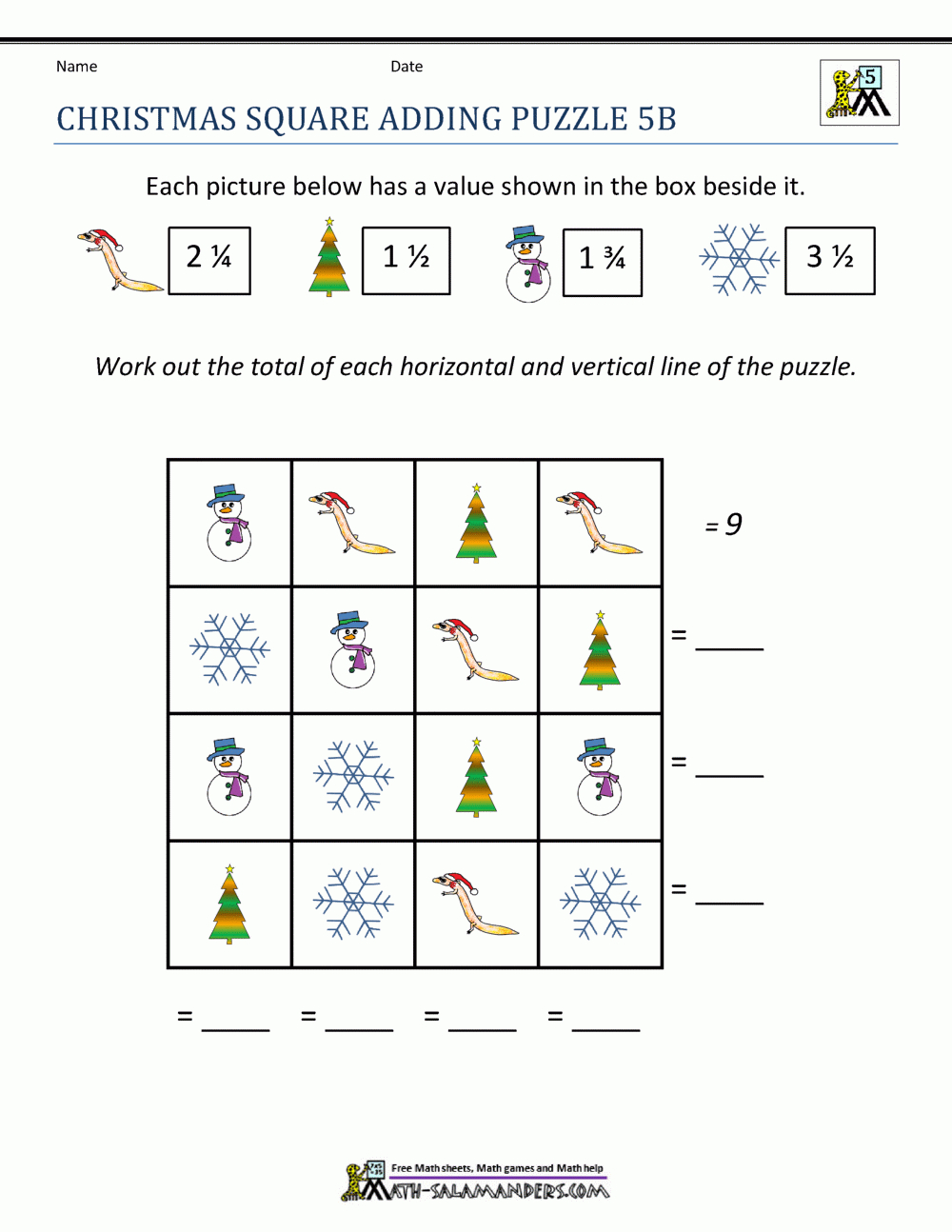 Christmas Math 5Th Grade Worksheets | Christmas Worksheets 5Th Grade