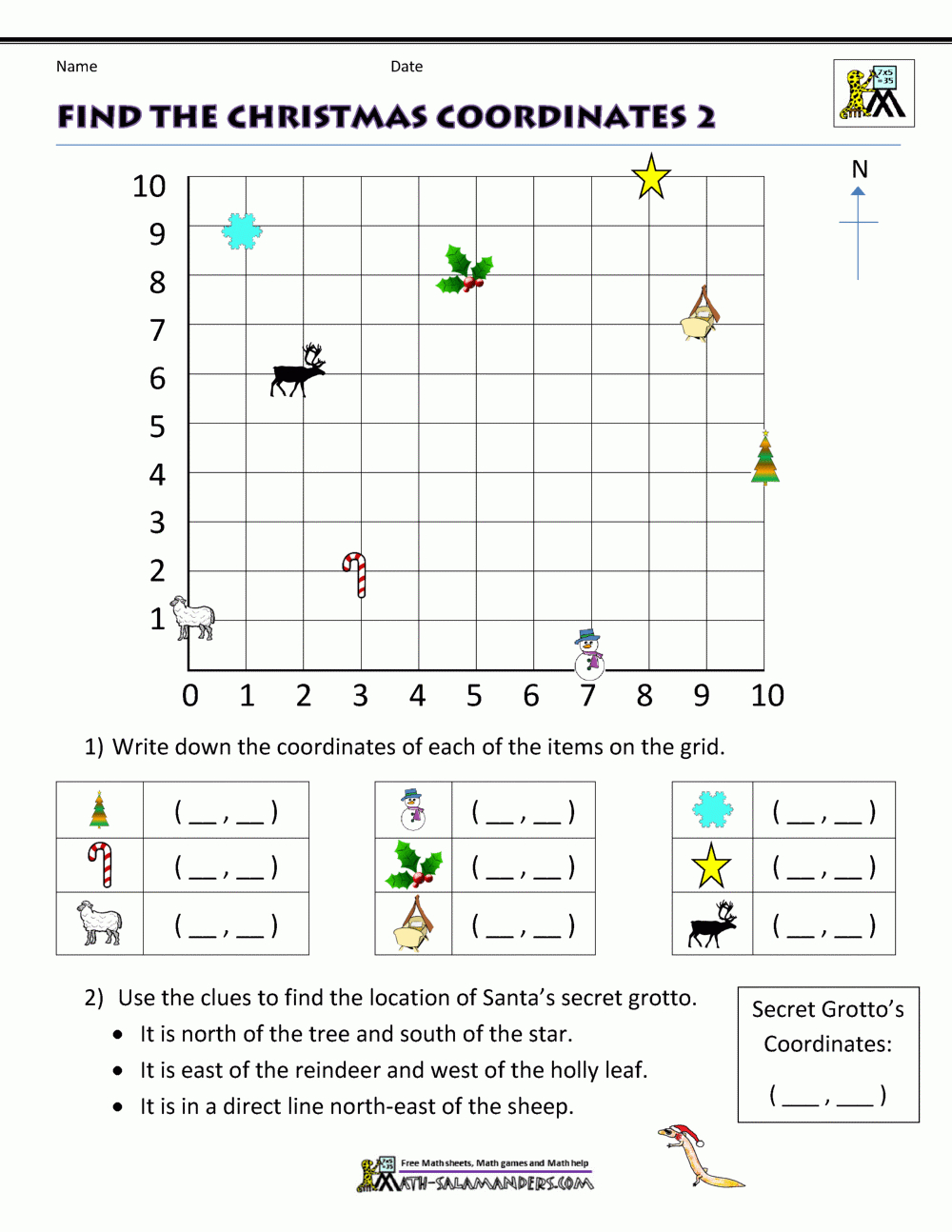 Christmas Math Activities | Christmas Math Worksheets For Middle School