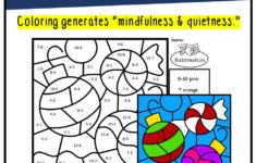 Christmas Math Coloring Pages – Subtraction Facts Mixed Color | Christmas Subtraction Coloring Worksheets